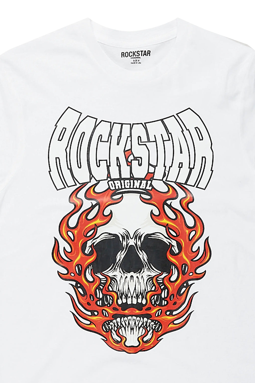 Boys Cashel White Graphic T-Shirt