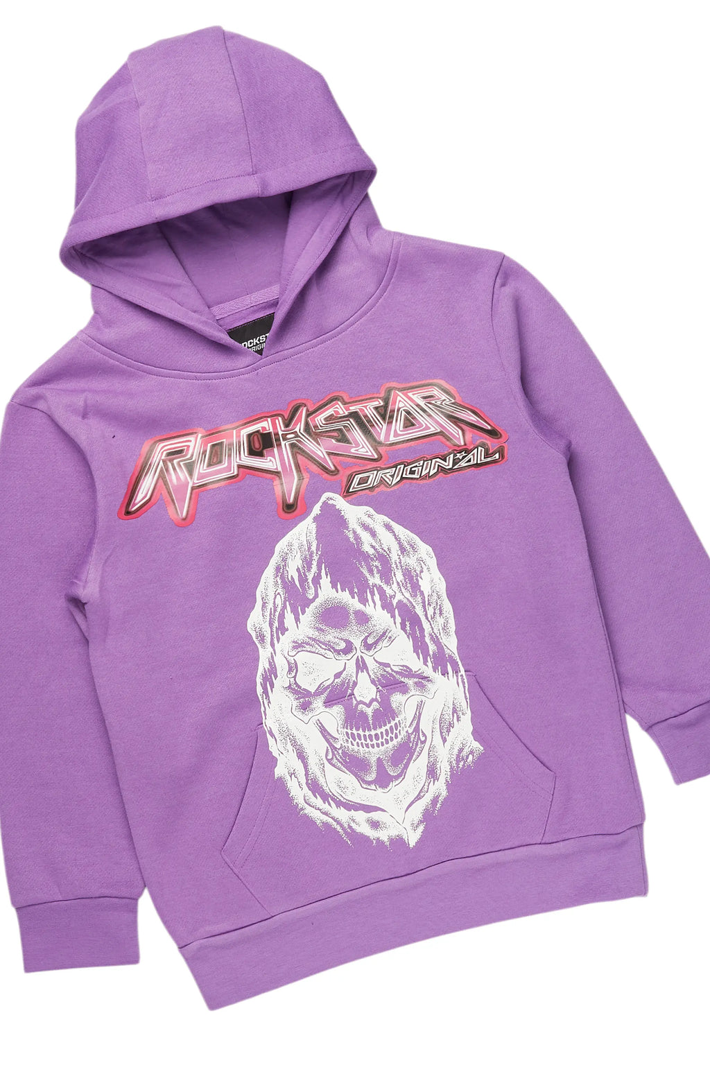 Boys Santino Purple Baggy Stacked Track Set