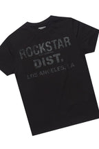 Boys Koen Black/Green T-Shirt/Stacked Flare Jean Set