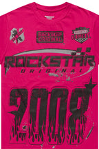 Girls Esha Fuchsia/Black Graphic T-Shirt