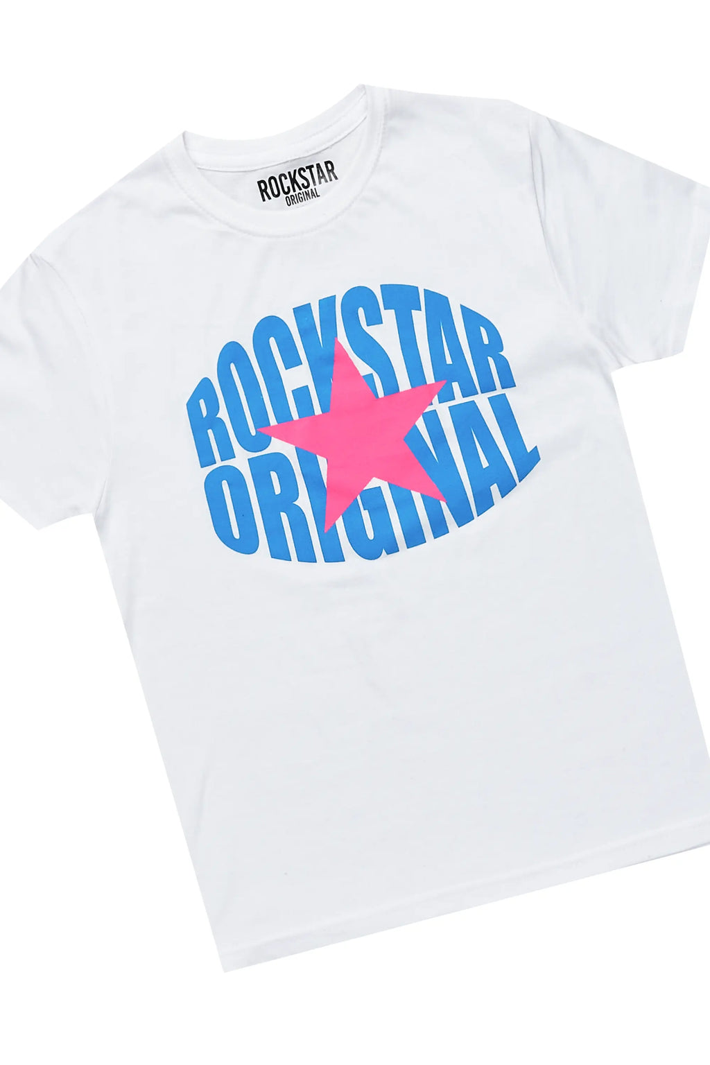 Girls Mia White/Grey T-Shirt Super Stacked Set