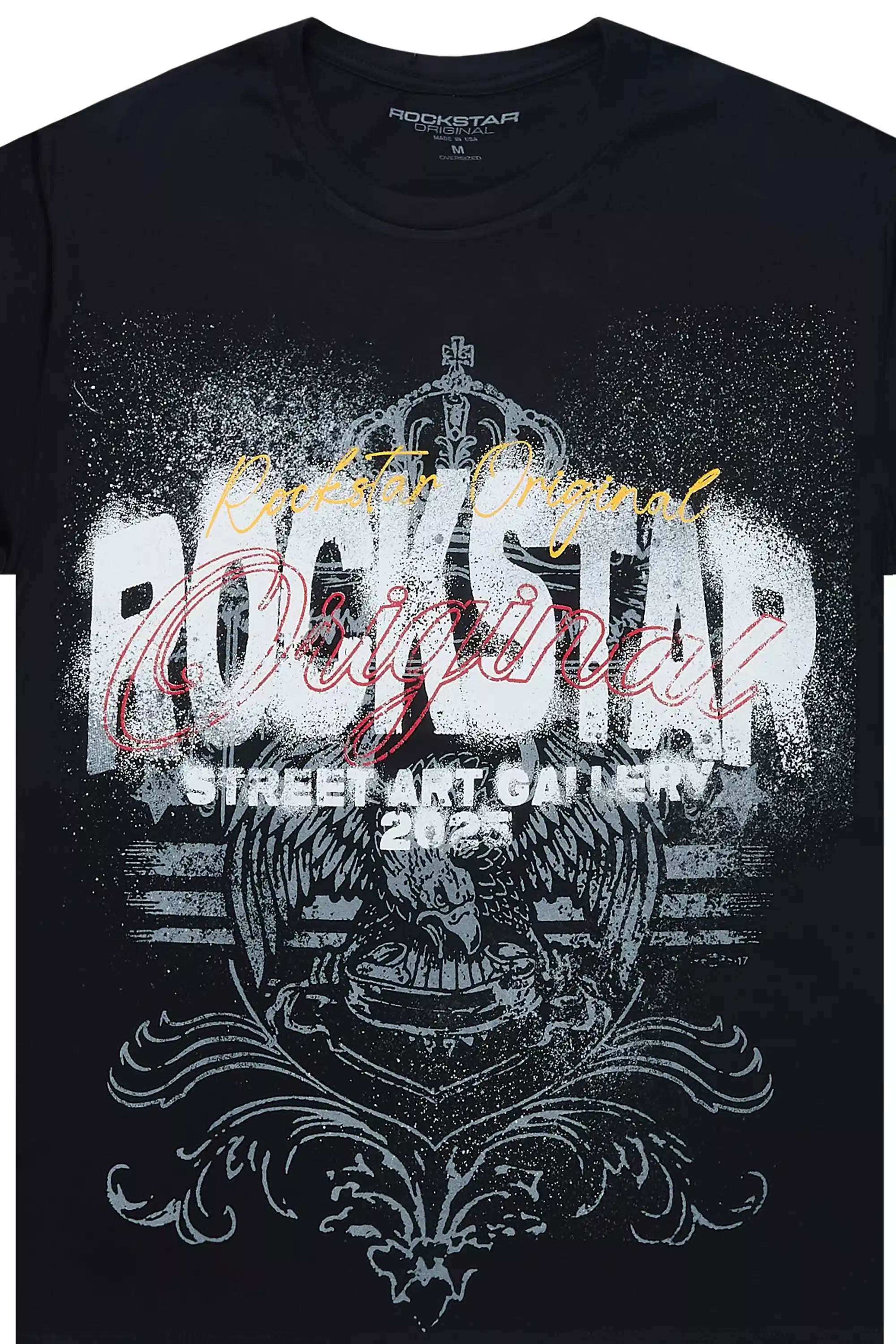 Irix Black Oversized Graphic T-Shirt