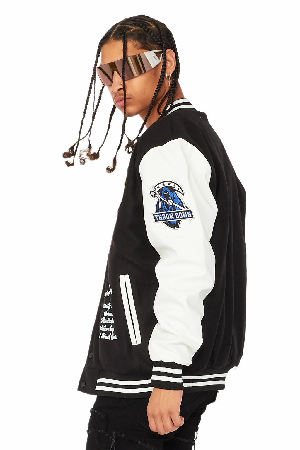 Rush Black/White Varsity Jacket