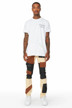 Demarcus Beige Patch Jean