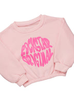 Girls Beena Blush Crop Top Short Set