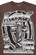 Smokeem Dark Grey/Black Oversized Graphic T-Shirt