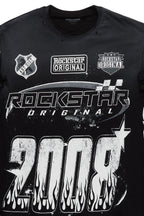 Amos Black/White Graphic Crewneck