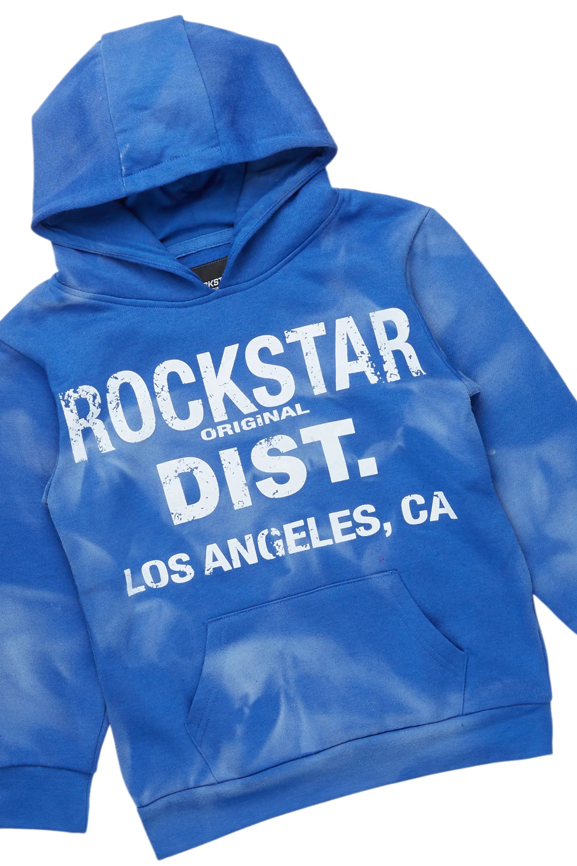 Boys Nelly Royal Blue Stacked Pant Set