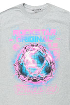 Digital Heather Grey Graphic T-Shirt