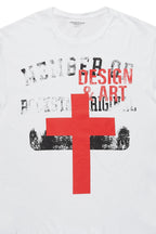 Jahan White Oversized Graphic T-Shirt