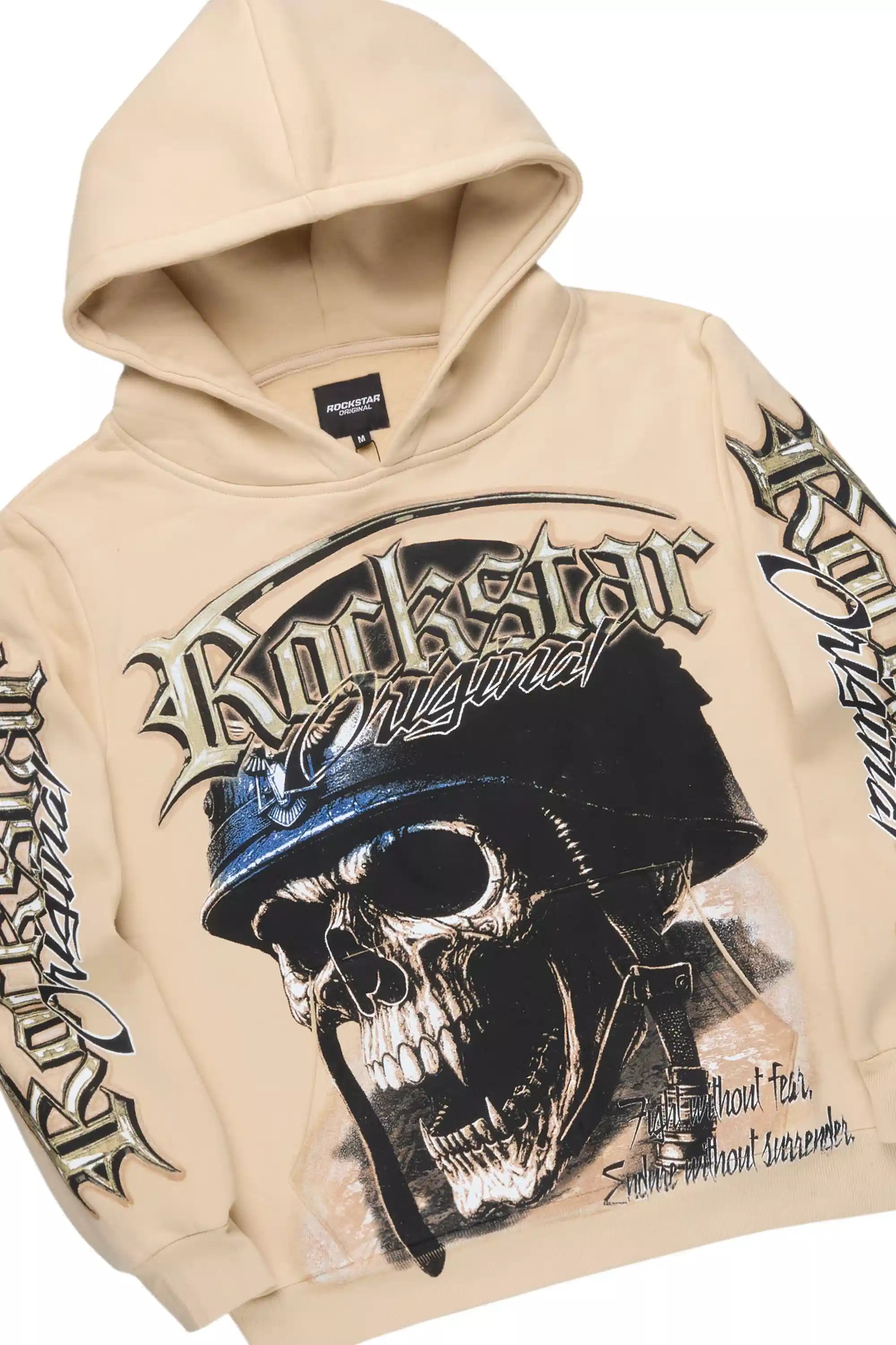 Kyce Beige/Black Hoodie/Super Stacked Track Set