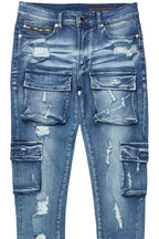 Kap Dark Blue Cargo Jean