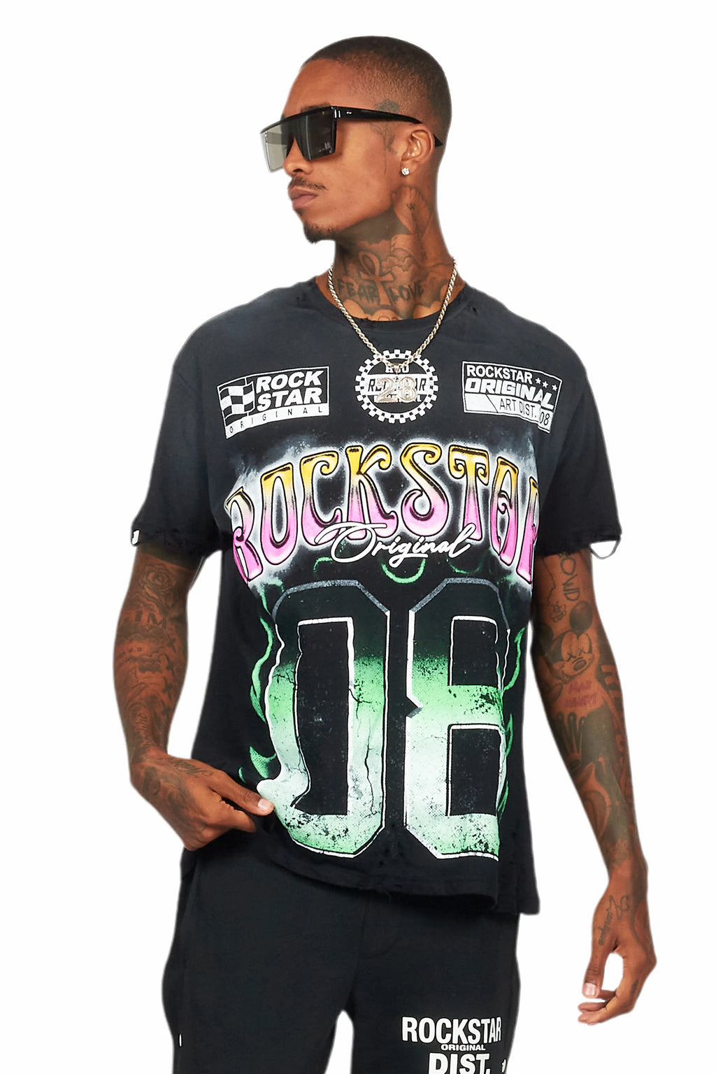 Quito Black Oversize Graphic T-Shirt
