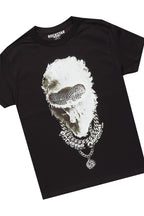 Boys Ponce Black T-Shirt/Stacked Flare Jean Set