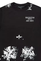 Filip Jet Black Graphic Oversized T-Shirt