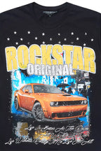 Zerix Black/Multi Oversized Graphic T-Shirt