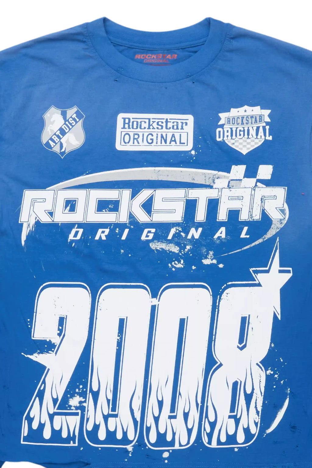 Amos Royal Blue/White Graphic T-Shirt