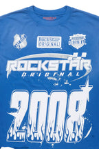 Amos Royal Blue/White Graphic T-Shirt