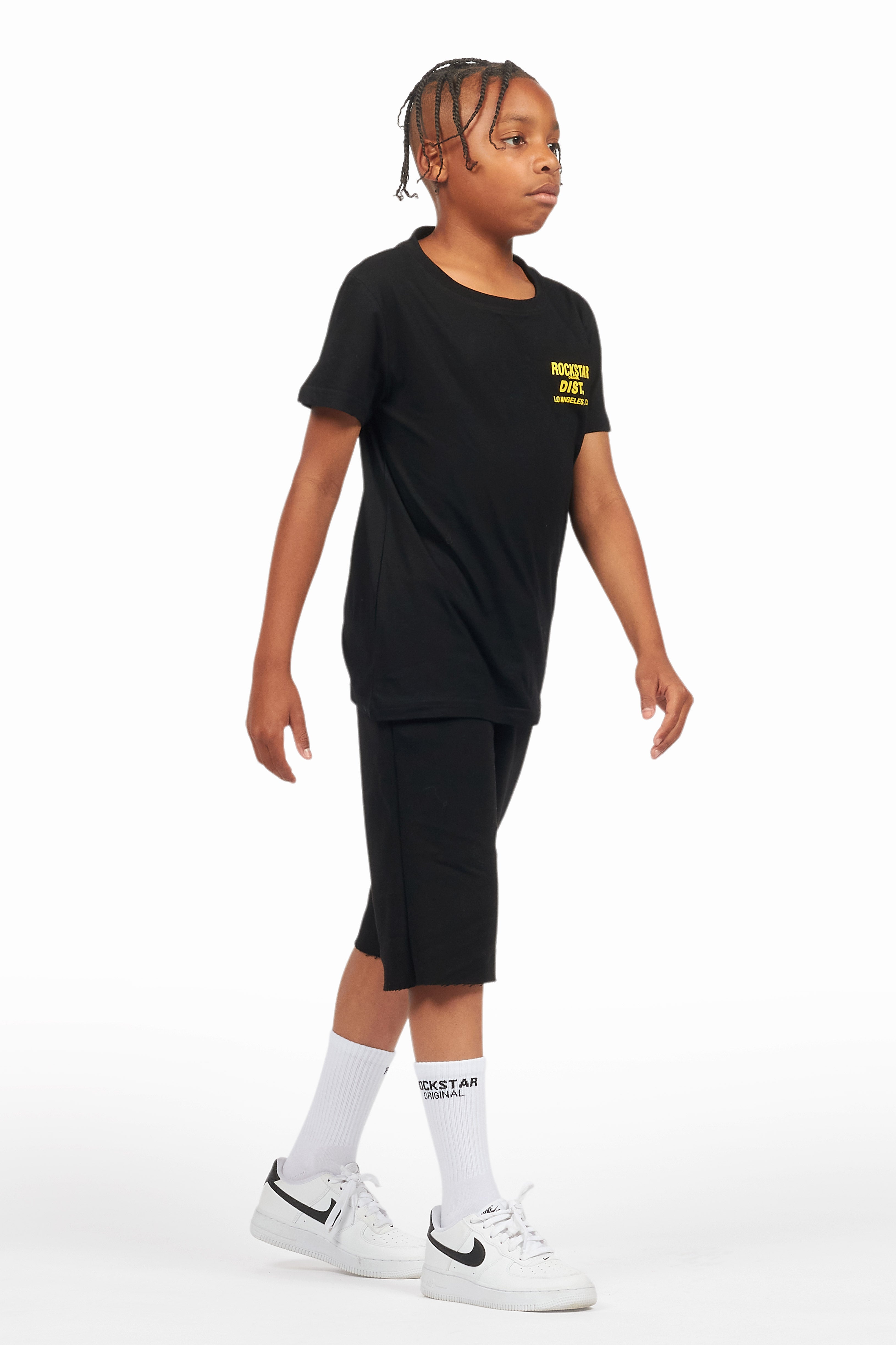 Boys Lake Black T-Shirt/Short Set