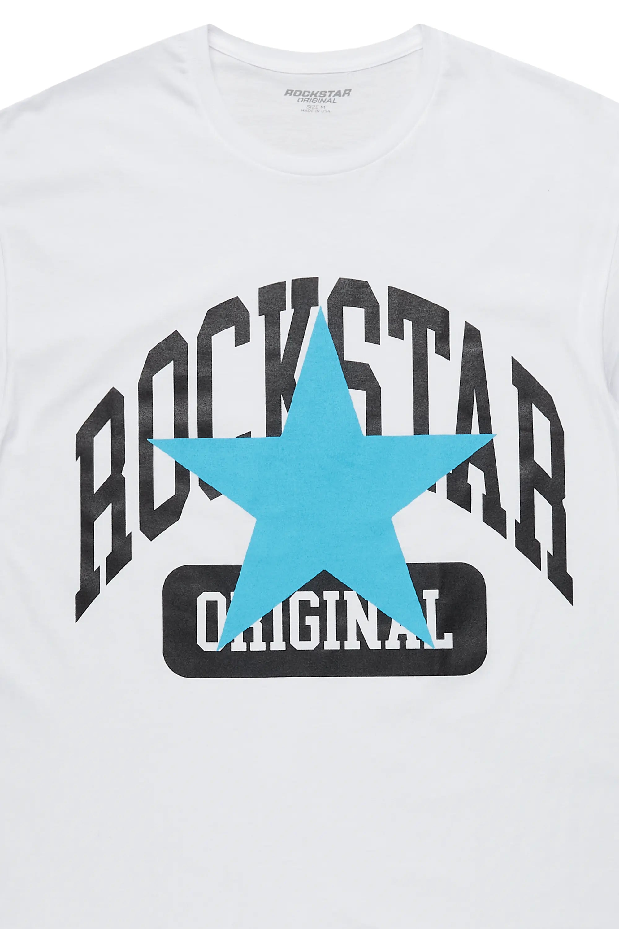 Dash White/Blue Graphic T-Shirt