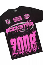 Esha Black/Pink T-Shirt Trackset
