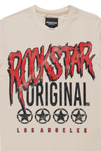 Boys Idris Beige Graphic T-Shirt