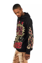 Deangelo Black/Red Graphic Hoodie