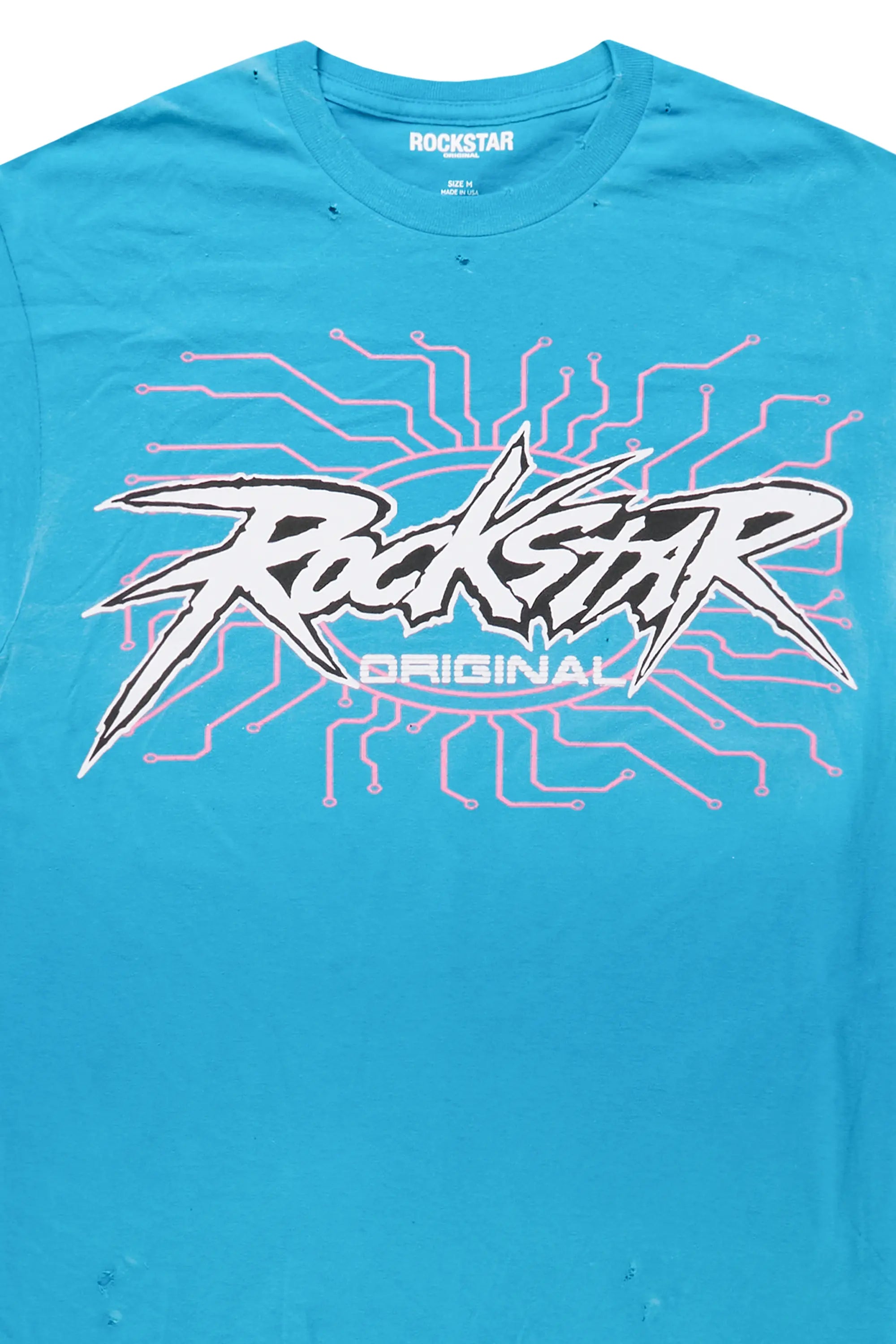Race Teal Graphic T-Shirt