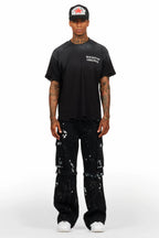 Rudo Black Painter Baggy Cargo Jean