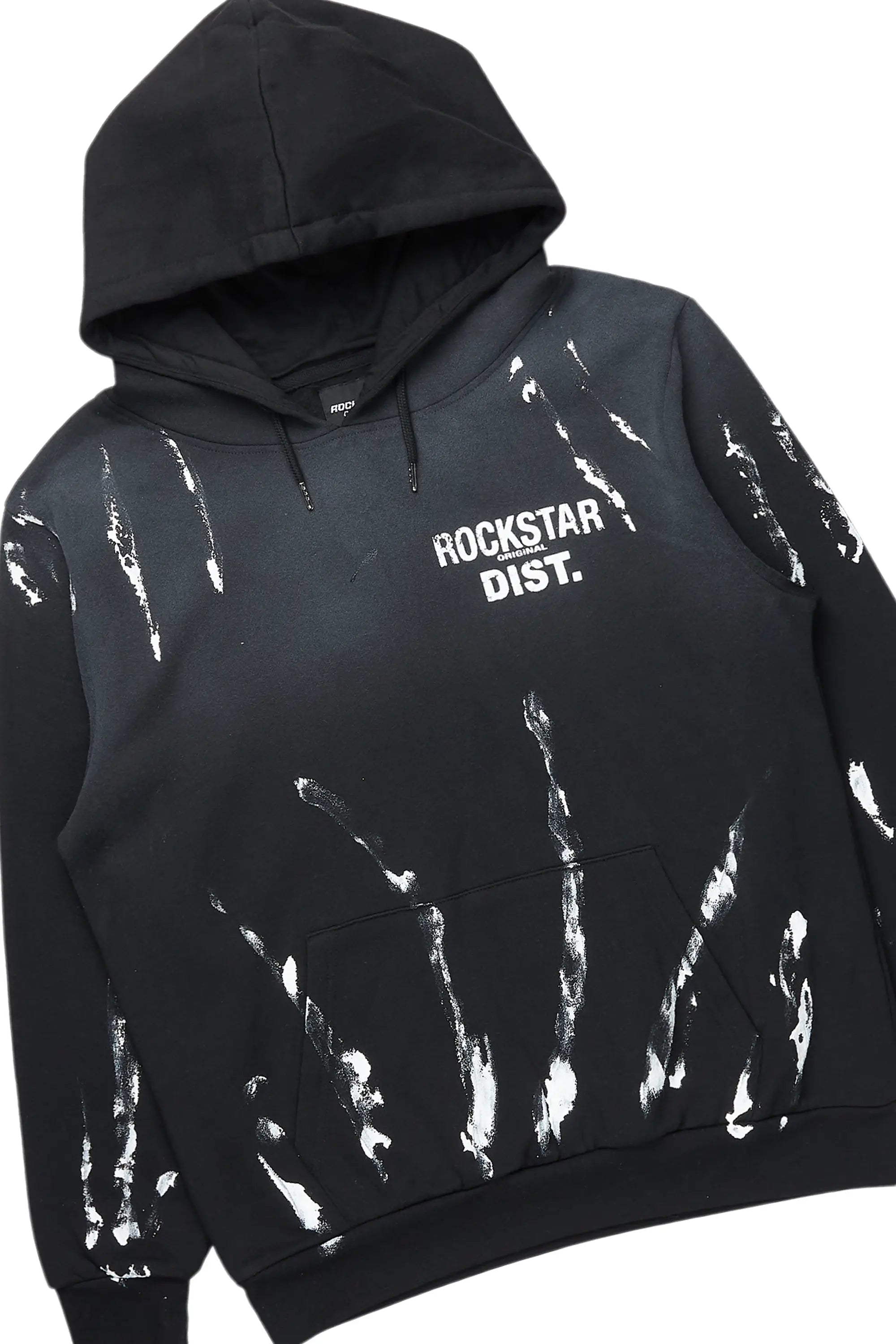 Rampage Black Hoodie/Baggy Track Pant Set