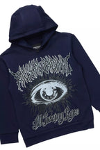 Boys All Seeing Eyes Navy Hoodie Short Set