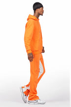 Briggs Orange Hoodie/Baggy Fit Pant Set