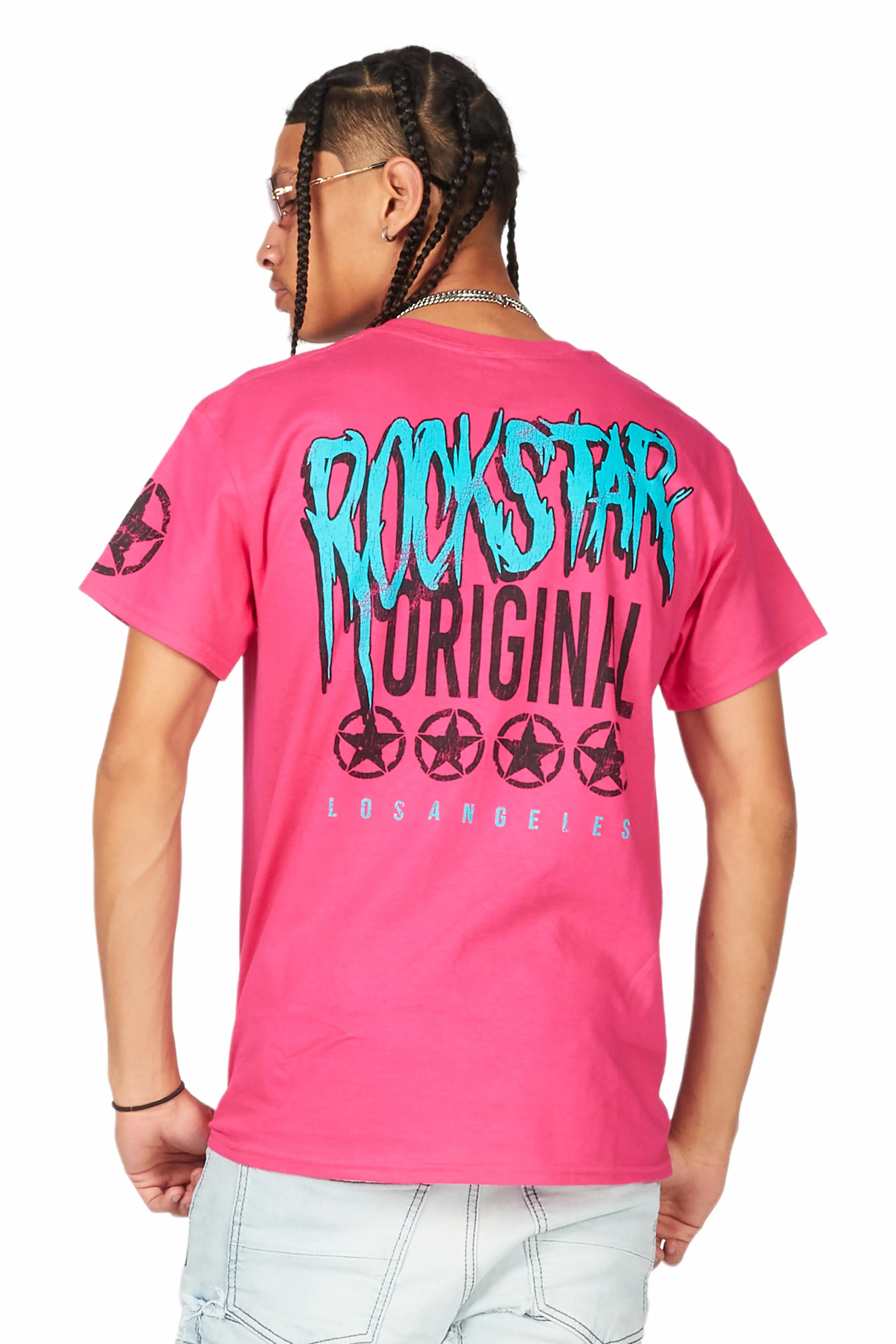 Wizzurd Fuchsia Graphic T-Shirt