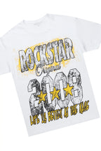 Racing Grung White/Navy T-Shirt/Stacked Baggy Track Pant Set