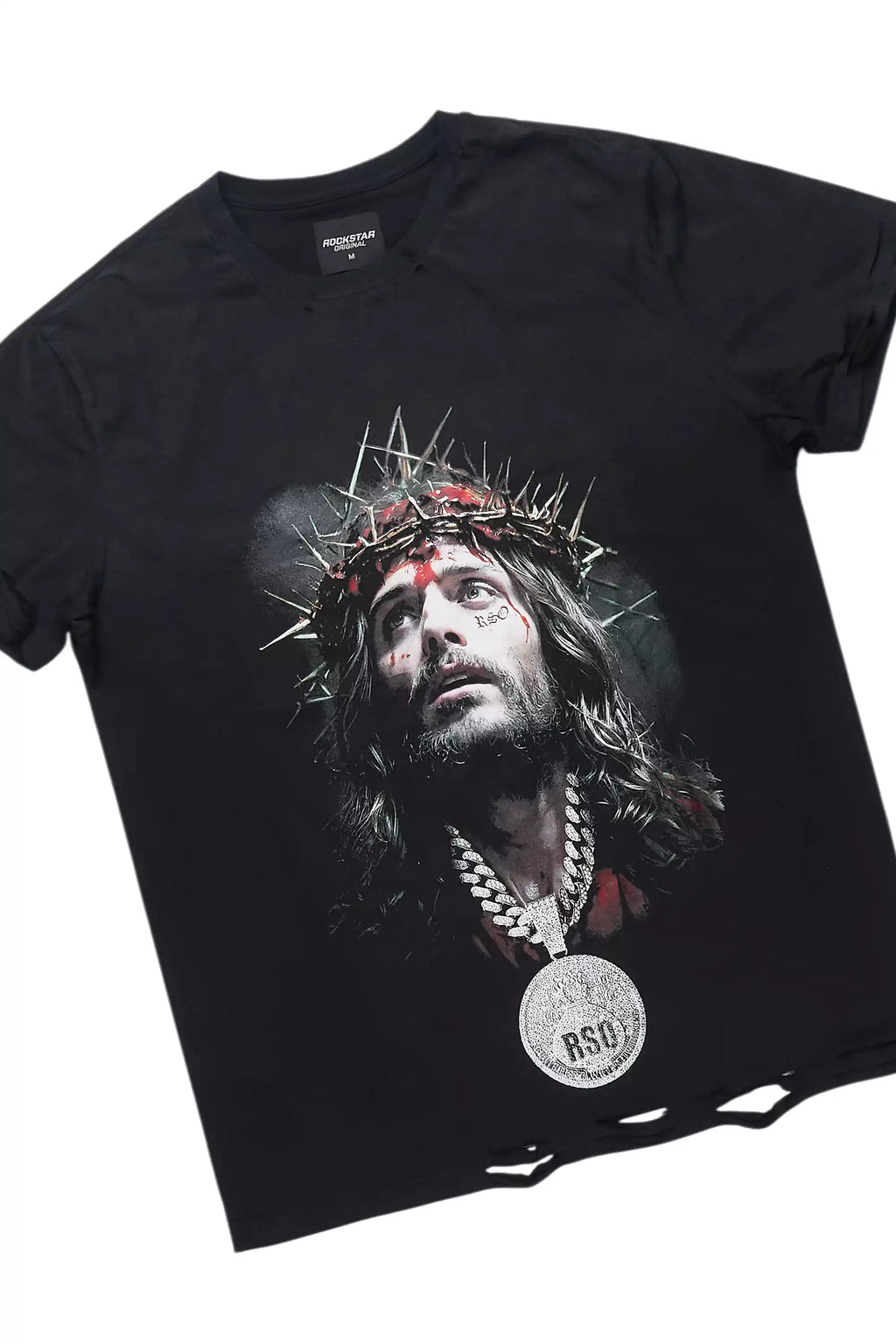 Amina Black T-Shirt Stacked Flare Jean Set