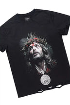 Amina Black T-Shirt Stacked Flare Jean Set