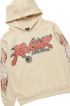 Yash Beige Hoodie Baggy Fit Pant Track Set