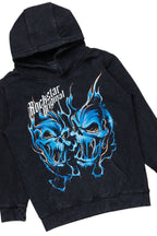 Boys Texastea Vintage Black Hoodie/Stacked Flare Jean Set