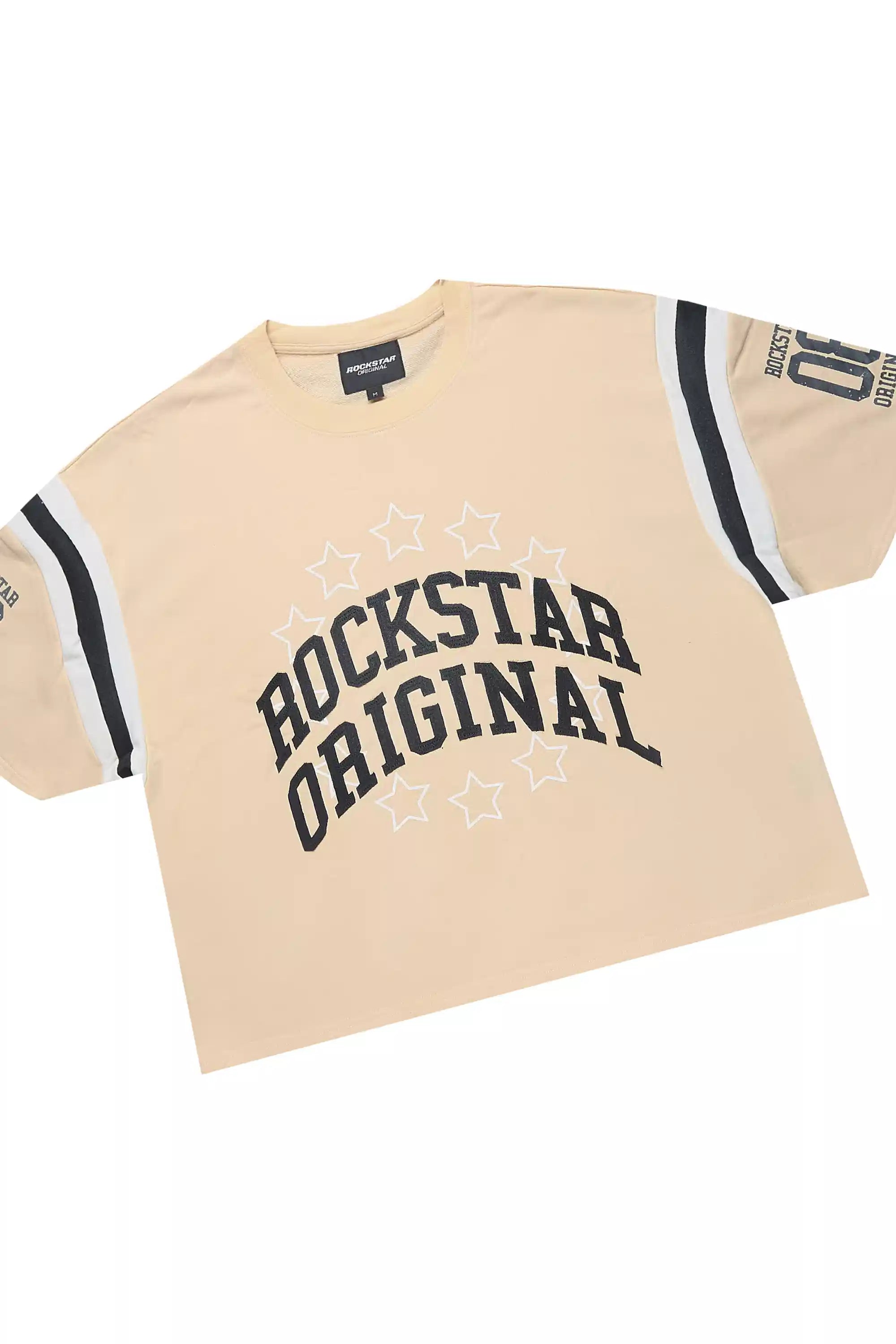Boe Beige T-Shirt/Short Set