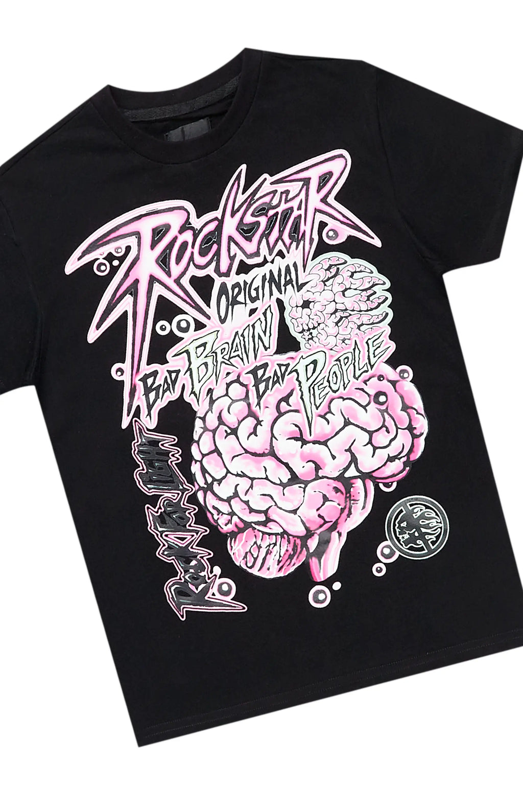 Boys Sylo Black Stacked Flare Jean