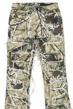 Girls Zariyah Tree Camo Stacked Flare Jean