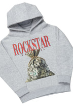 Boys Augustin Grey/Tree Camo Hoodie/Stacked Flare Jean Set