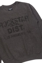 Raze Charcoal/Black Rhinestone Crewneck Sweatshirt