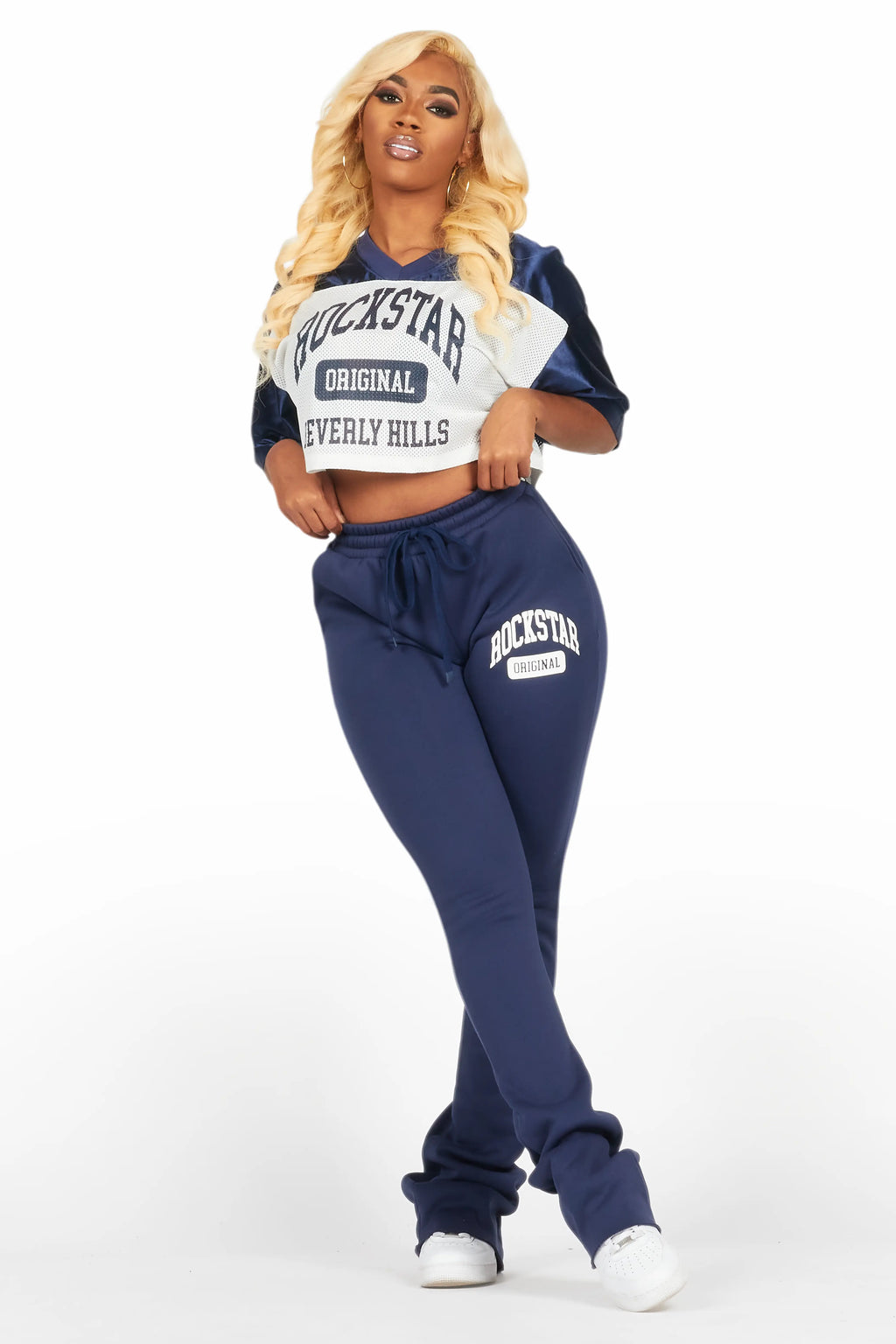 Tamarra Navy/White Jersey Trackset