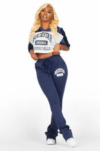 Tamarra Navy/White Jersey Trackset