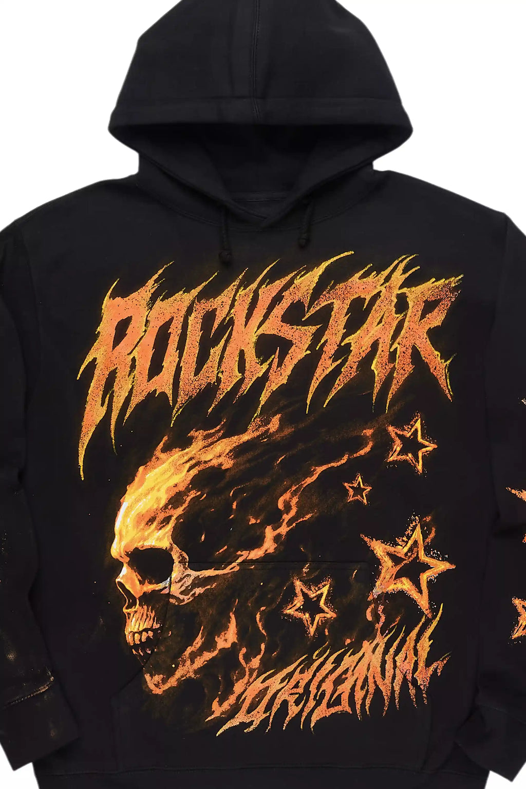 Shaletha Black Graphic Hoodie