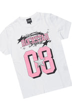 Girls Carolina White/Pink Short Set