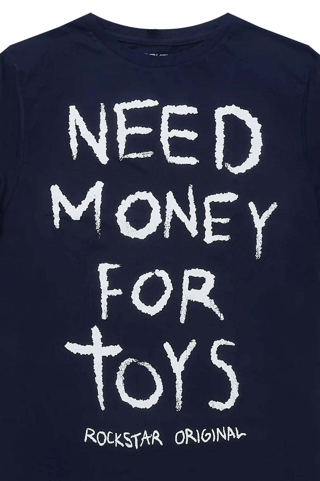 Boys M4Toys Navy/White Graphic T-Shirt