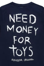 Boys M4Toys Navy/White Graphic T-Shirt