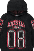 Boys Fields Black Graphic Mohair Hoodie